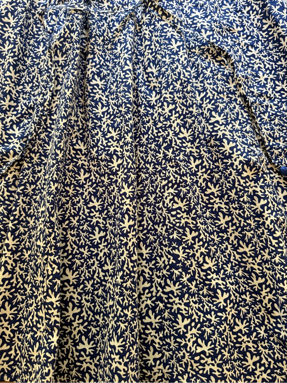 Boden Blue and White Floral Tie-Waist Casual Dress Size 6Long - Picture 2 of 14